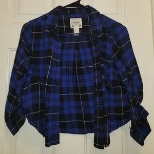 F21 Cropped Flannel